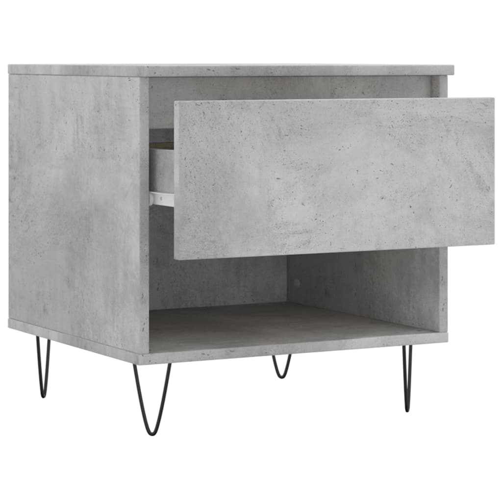 vidaXL Coffee Tables 2 pcs Concrete Grey 50x46x50 cm Engineered Wood