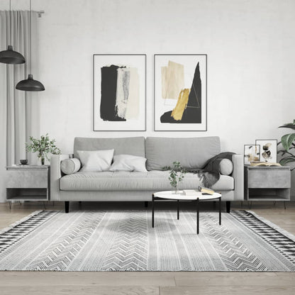 vidaXL Coffee Tables 2 pcs Concrete Grey 50x46x50 cm Engineered Wood