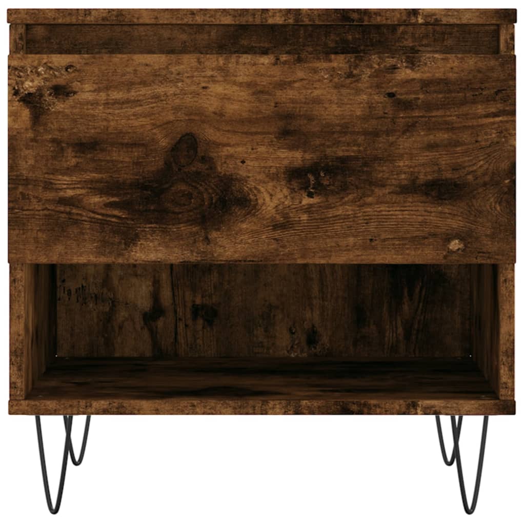 vidaXL Coffee Tables 2 pcs Smoked Oak 50x46x50 cm Engineered Wood