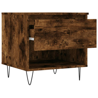vidaXL Coffee Tables 2 pcs Smoked Oak 50x46x50 cm Engineered Wood