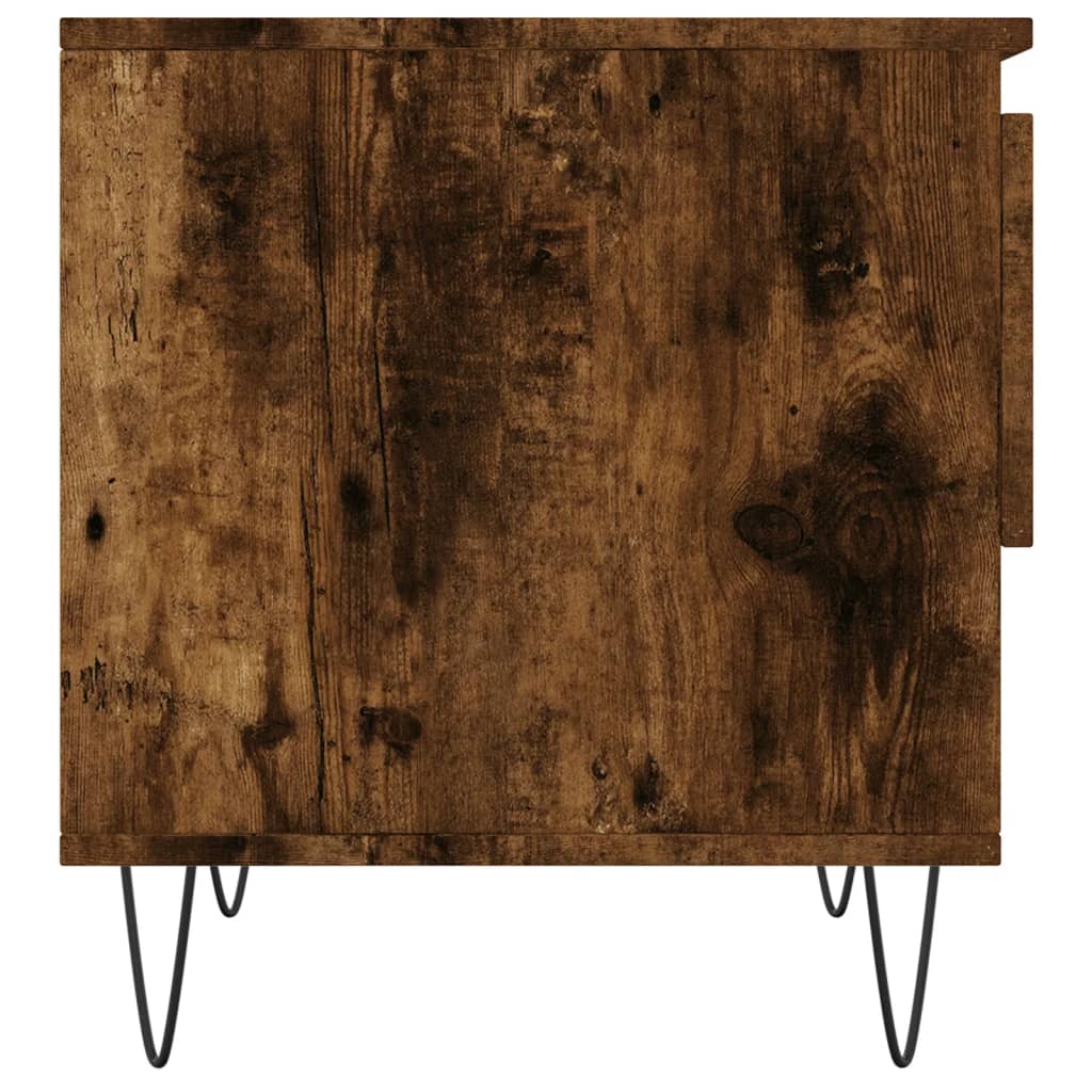 vidaXL Coffee Tables 2 pcs Smoked Oak 50x46x50 cm Engineered Wood