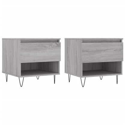 vidaXL Coffee Tables 2 pcs Grey Sonoma 50x46x50 cm Engineered Wood