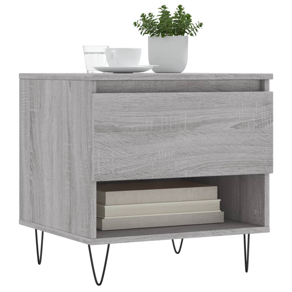 vidaXL Coffee Tables 2 pcs Grey Sonoma 50x46x50 cm Engineered Wood