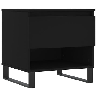 vidaXL Coffee Table Black 50x46x50 cm Engineered Wood
