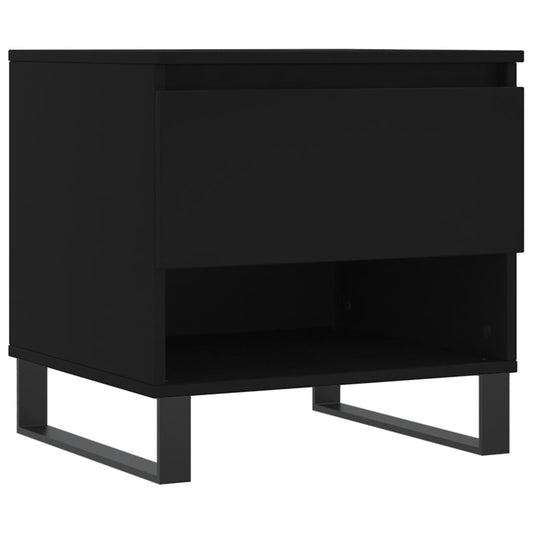 vidaXL Coffee Table Black 50x46x50 cm Engineered Wood