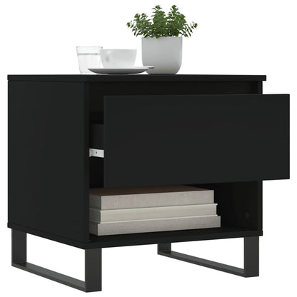 vidaXL Coffee Tables 2 pcs Black 50x46x50 cm Engineered Wood