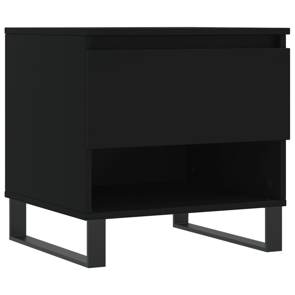 vidaXL Coffee Tables 2 pcs Black 50x46x50 cm Engineered Wood