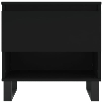 vidaXL Coffee Tables 2 pcs Black 50x46x50 cm Engineered Wood
