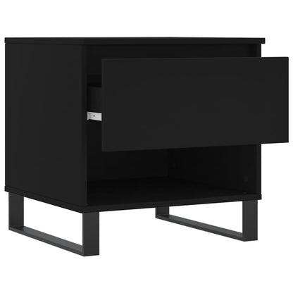 vidaXL Coffee Tables 2 pcs Black 50x46x50 cm Engineered Wood