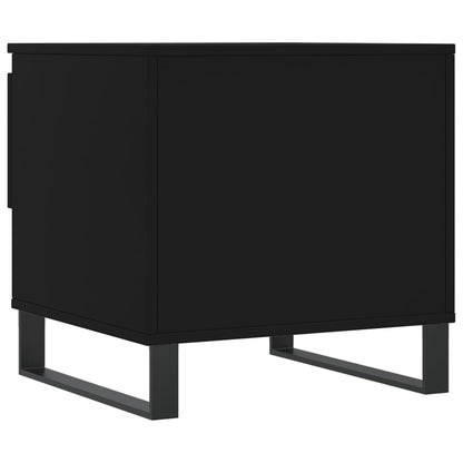 vidaXL Coffee Tables 2 pcs Black 50x46x50 cm Engineered Wood