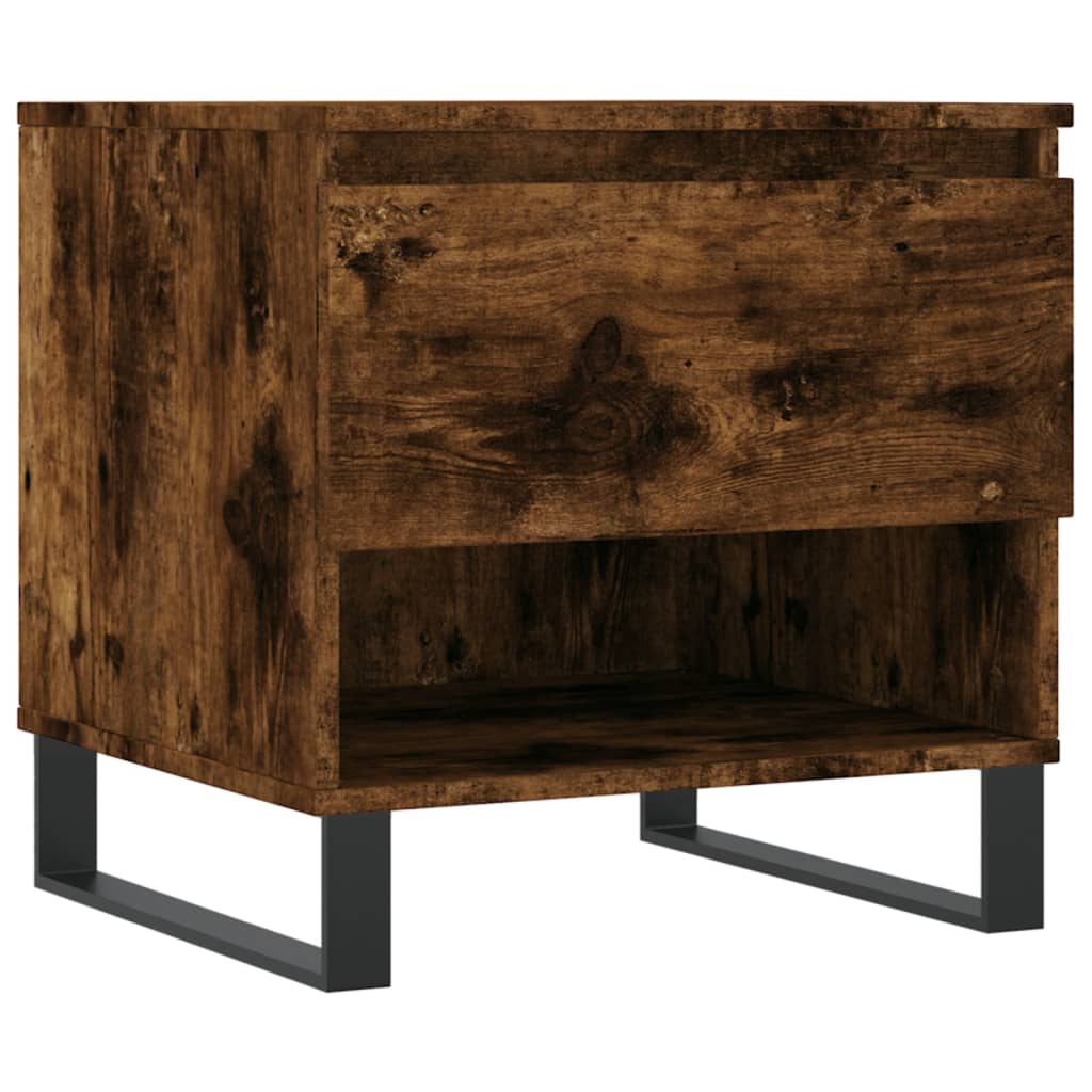 vidaXL Coffee Tables 2 pcs Smoked Oak 50x46x50 cm Engineered Wood