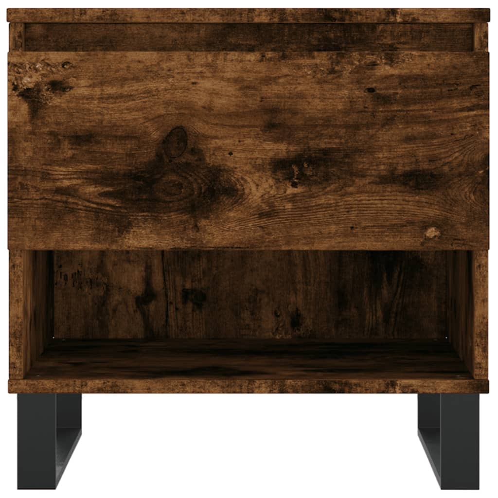 vidaXL Coffee Tables 2 pcs Smoked Oak 50x46x50 cm Engineered Wood