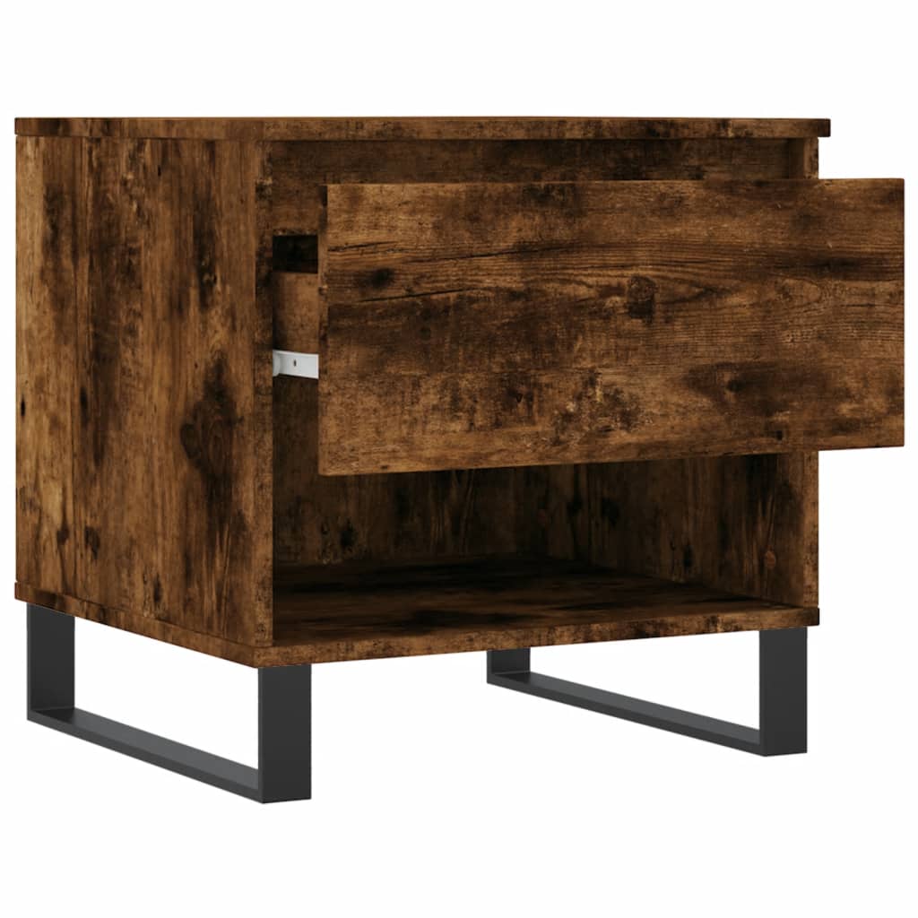 vidaXL Coffee Tables 2 pcs Smoked Oak 50x46x50 cm Engineered Wood