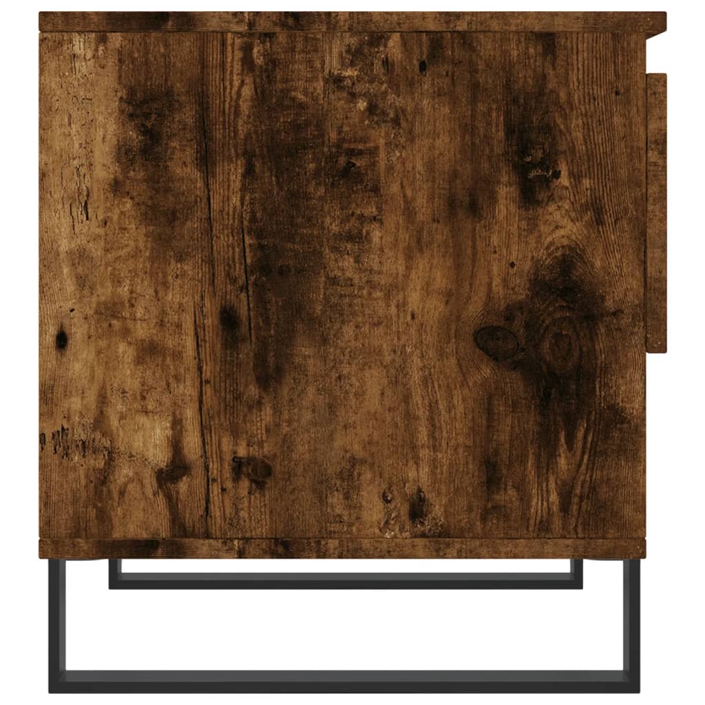 vidaXL Coffee Tables 2 pcs Smoked Oak 50x46x50 cm Engineered Wood