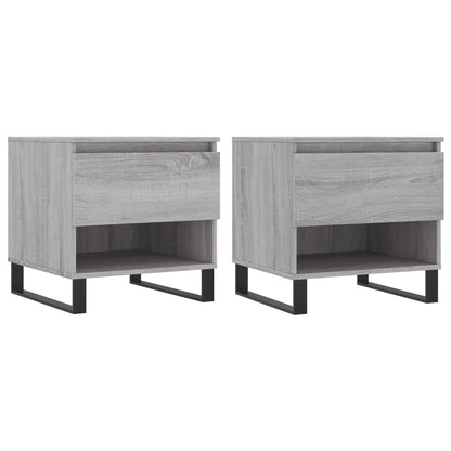 vidaXL Coffee Tables 2 pcs Grey Sonoma 50x46x50 cm Engineered Wood