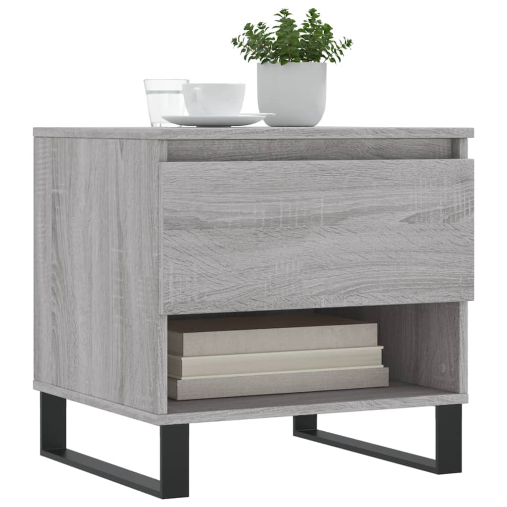 vidaXL Coffee Tables 2 pcs Grey Sonoma 50x46x50 cm Engineered Wood
