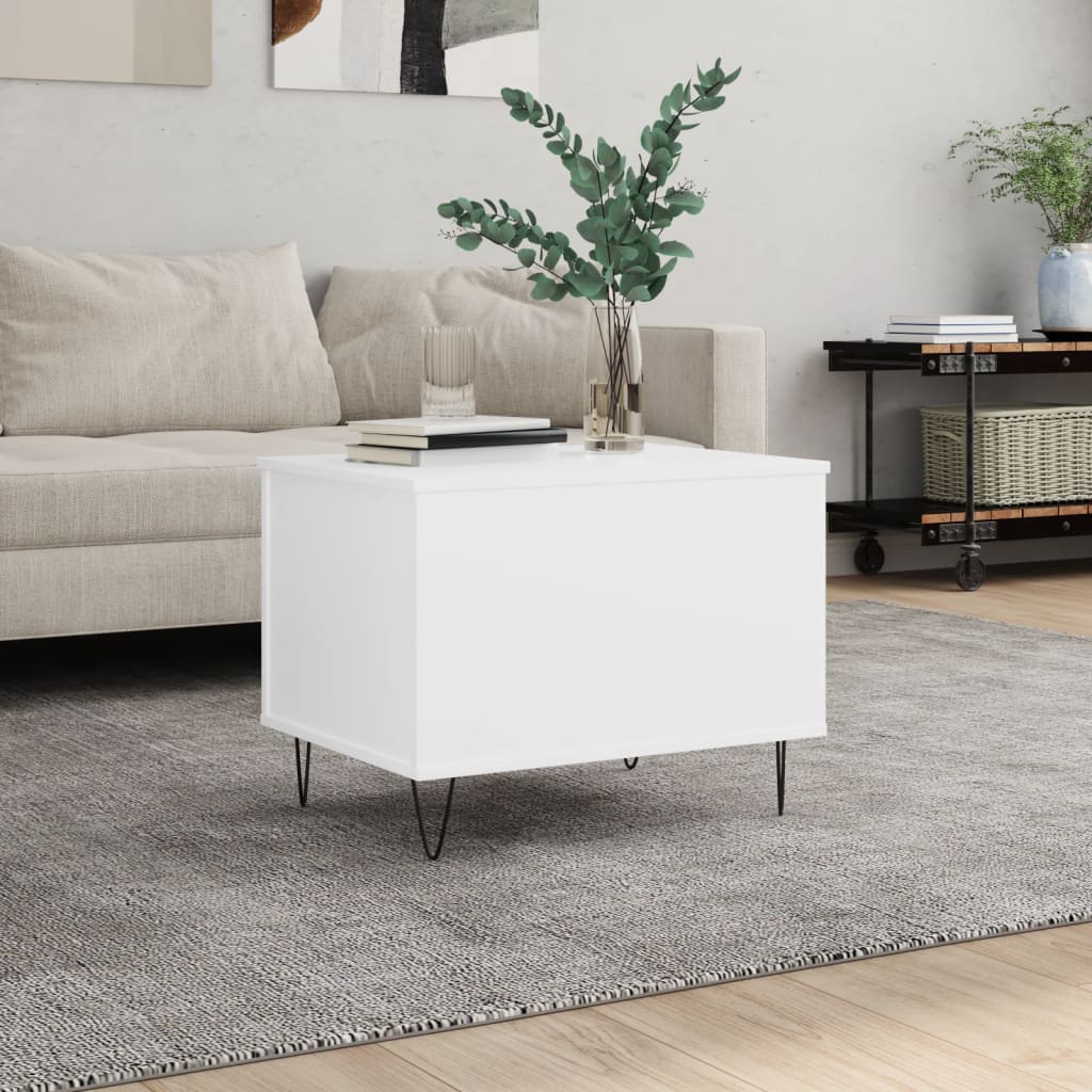 vidaXL Coffee Table White 60x44,5x45 cm Engineered Wood