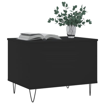 vidaXL Coffee Table Black 60x44,5x45 cm Engineered Wood