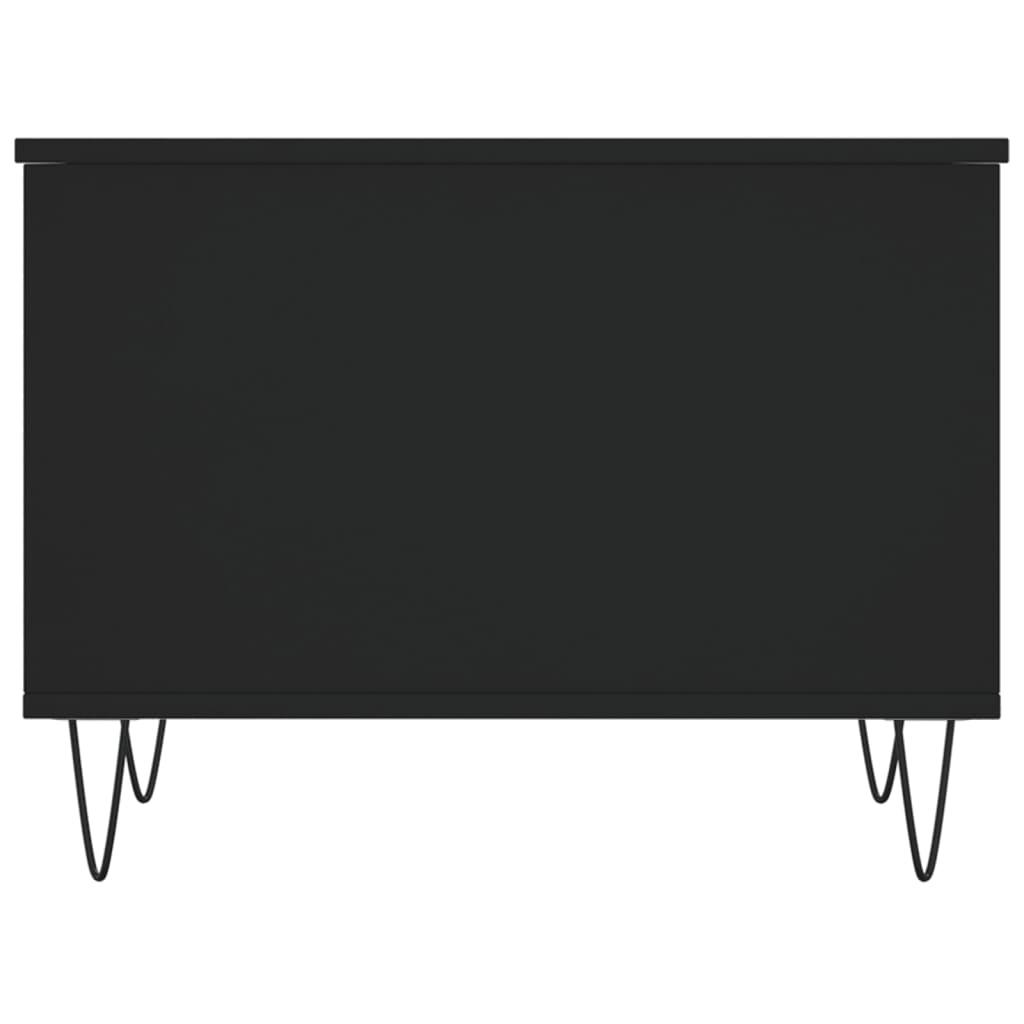 vidaXL Coffee Table Black 60x44.5x45 cm Engineered Wood