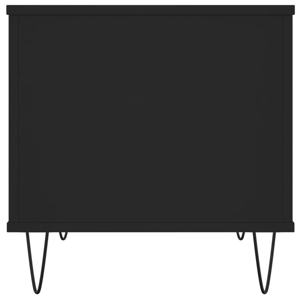 vidaXL Coffee Table Black 60x44.5x45 cm Engineered Wood