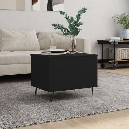 vidaXL Coffee Table Black 60x44,5x45 cm Engineered Wood
