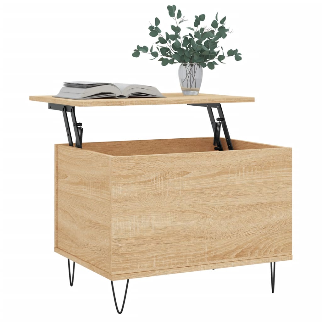 vidaXL Coffee Table Sonoma Oak 60x44,5x45 cm Engineered Wood