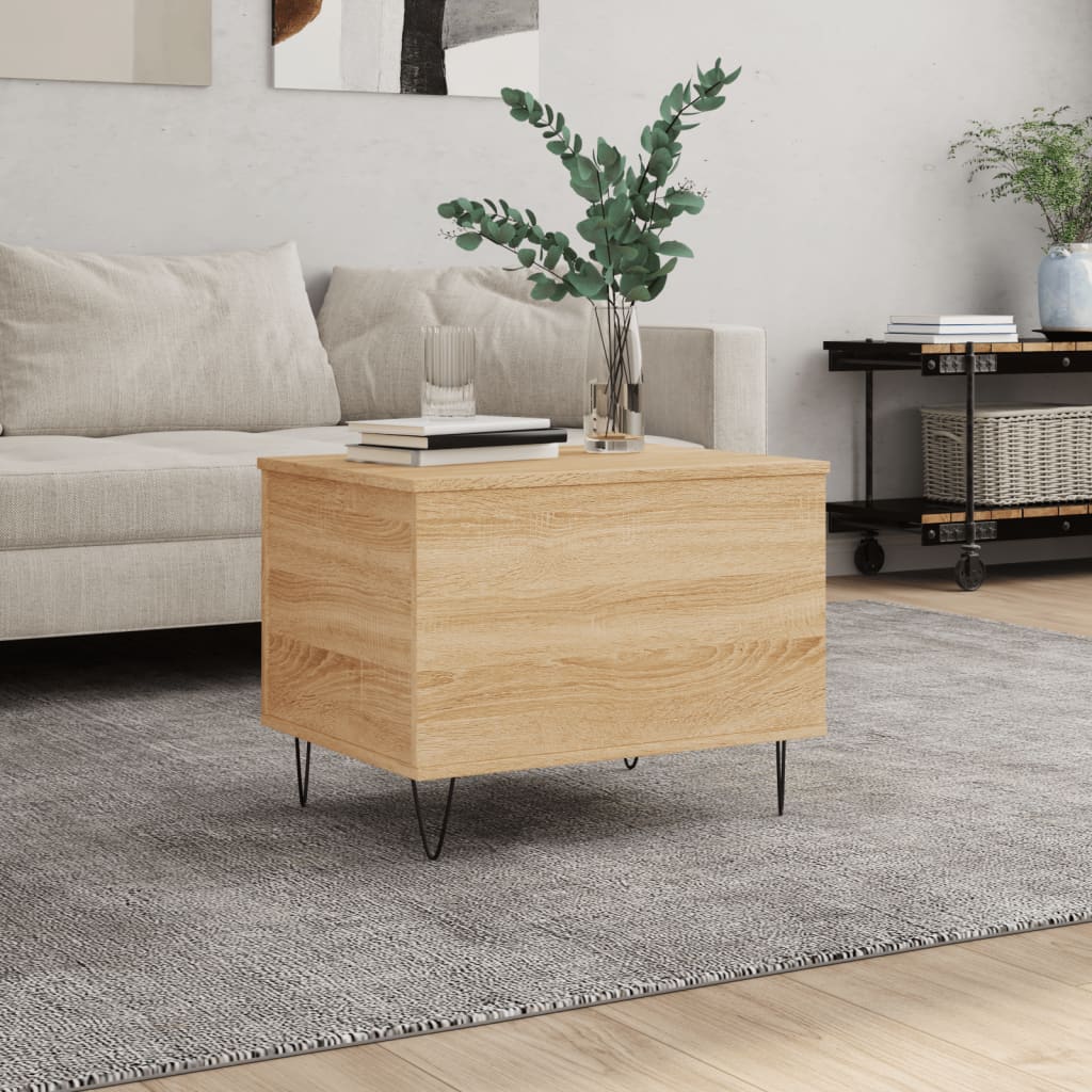 vidaXL Coffee Table Sonoma Oak 60x44,5x45 cm Engineered Wood