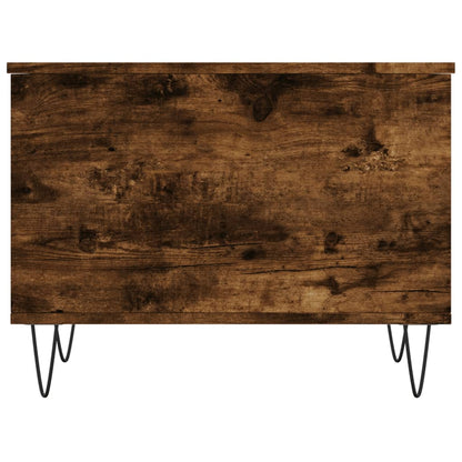vidaXL Coffee Table Smoked Oak 60x44.5x45 cm Engineered Wood