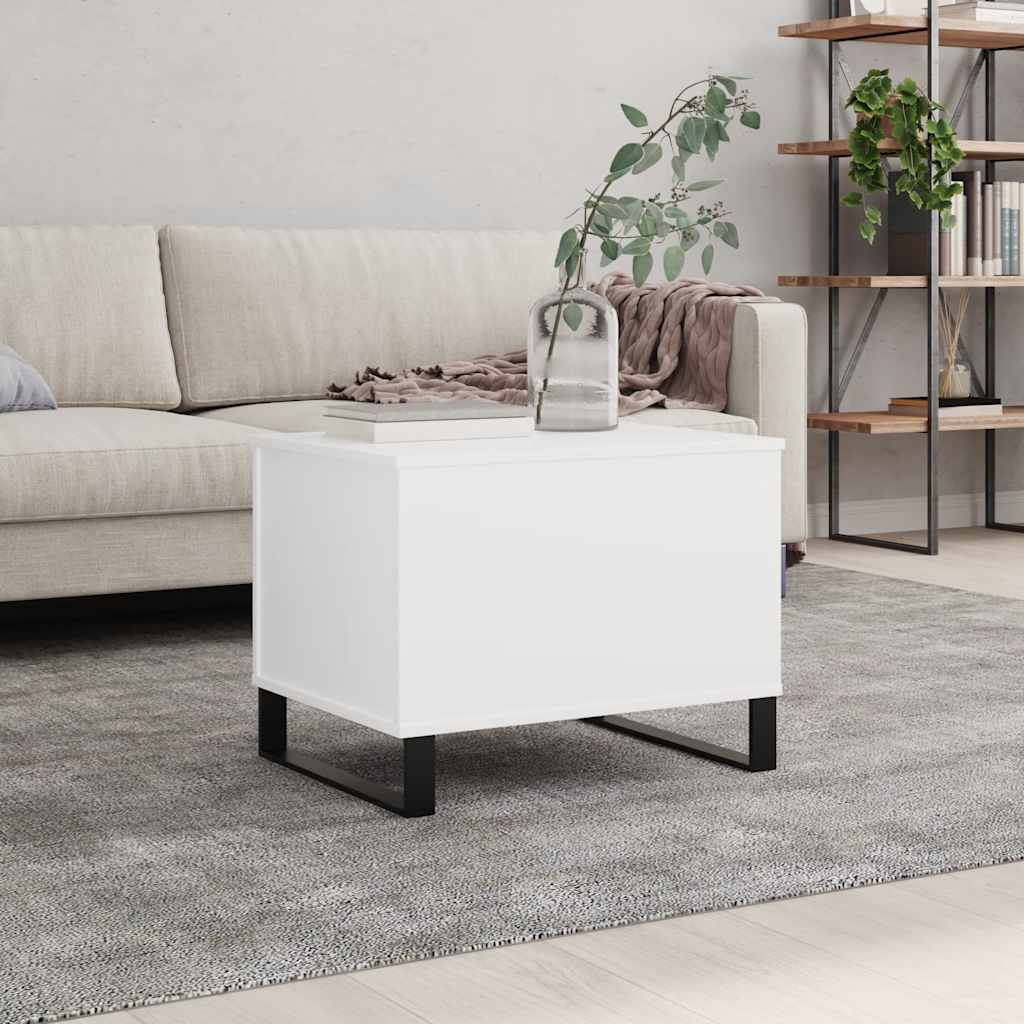 vidaXL Coffee Table White 60x44.5x45 cm Engineered Wood