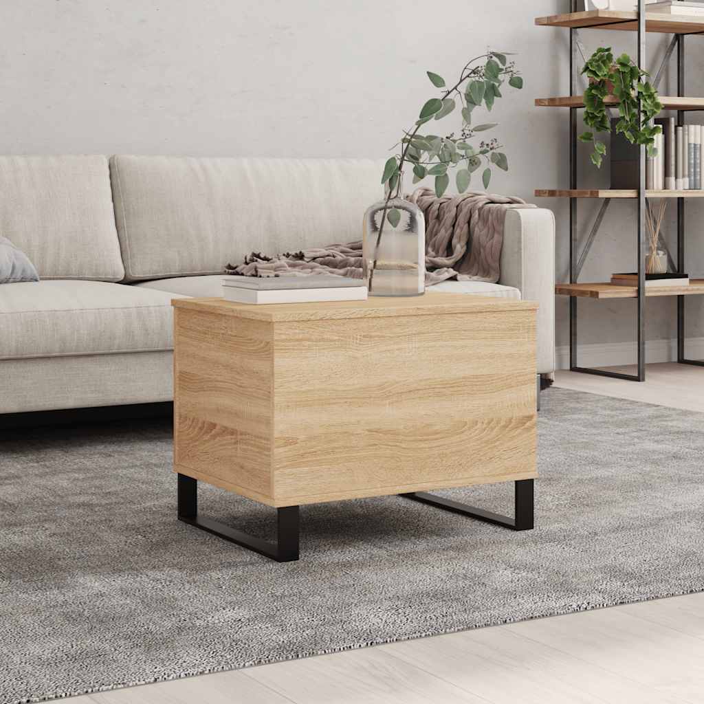 vidaXL Coffee Table Sonoma Oak 60x44,5x45 cm Engineered Wood