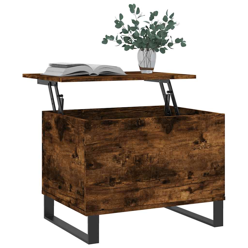 vidaXL Coffee Table Smoked Oak 60x44,5x45 cm Engineered Wood