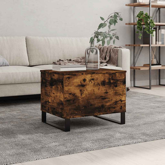 vidaXL Coffee Table Smoked Oak 60x44,5x45 cm Engineered Wood