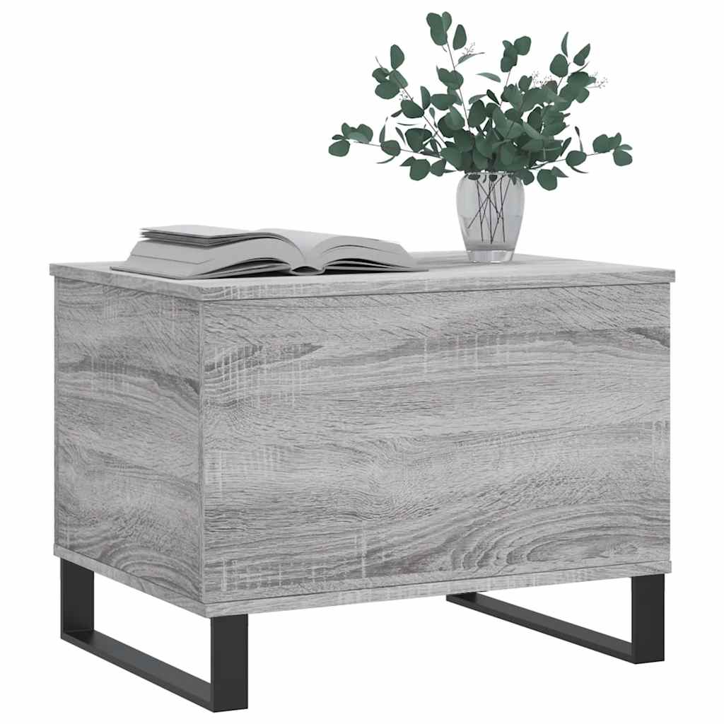 vidaXL Coffee Table Grey Sonoma 60x44,5x45 cm Engineered Wood