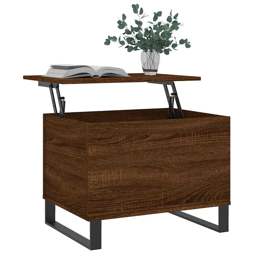 vidaXL Coffee Table Brown Oak 60x44,5x45 cm Engineered Wood