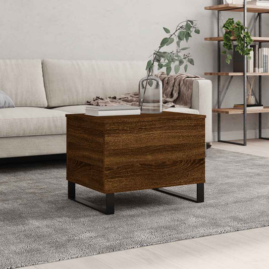vidaXL Coffee Table Brown Oak 60x44,5x45 cm Engineered Wood