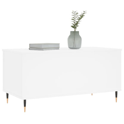 vidaXL Coffee Table White 90x44,5x45 cm Engineered Wood