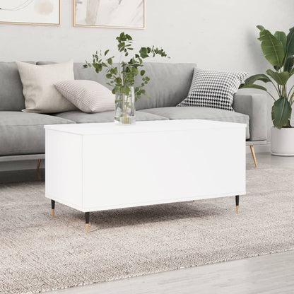 vidaXL Coffee Table White 90x44,5x45 cm Engineered Wood