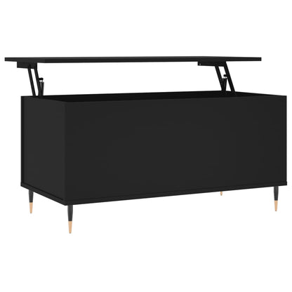 vidaXL Coffee Table Black 90x44,5x45 cm Engineered Wood