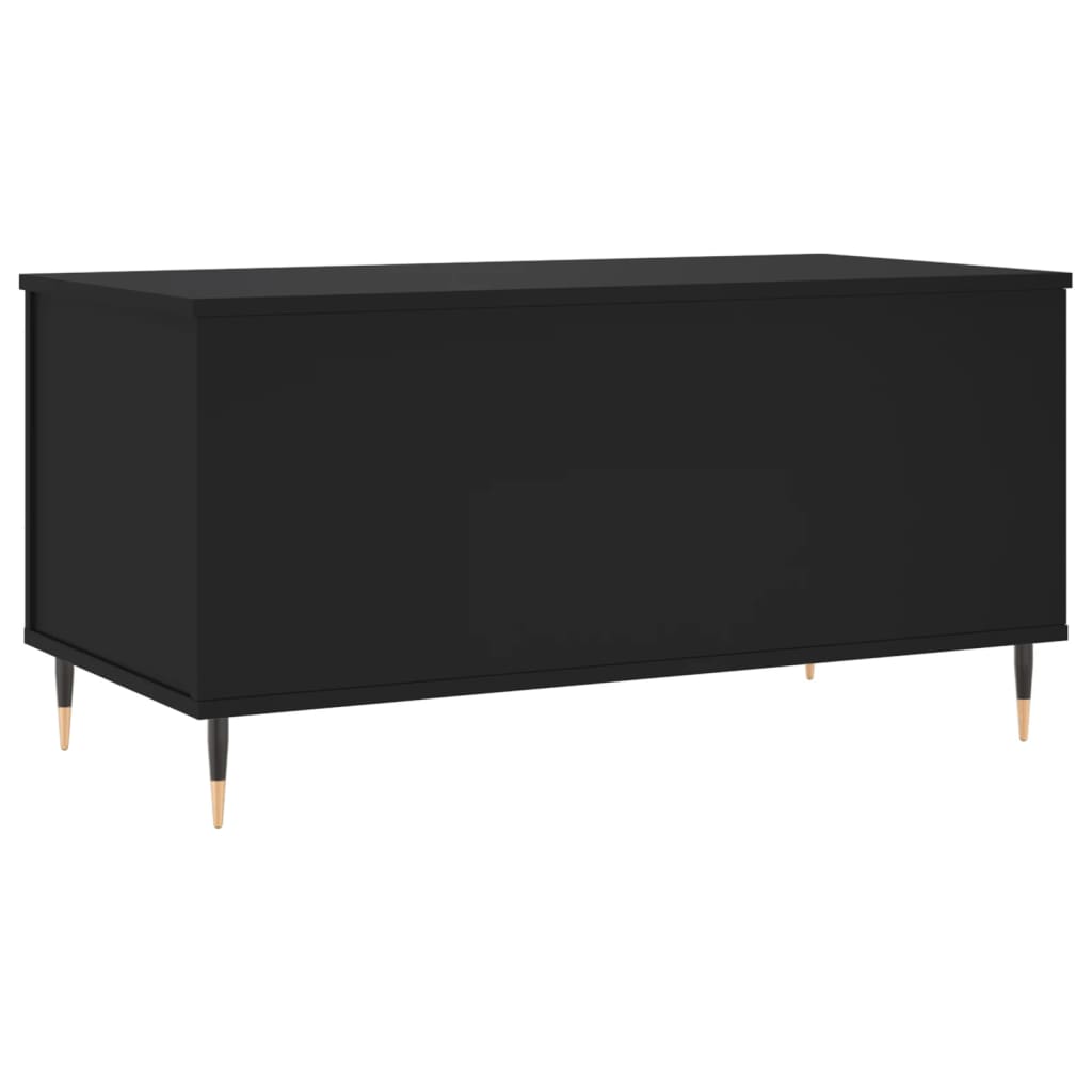 vidaXL Coffee Table Black 90x44,5x45 cm Engineered Wood
