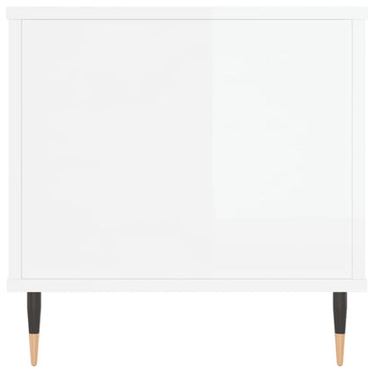 vidaXL Coffee Table High Gloss White 90x44,5x45 cm Engineered Wood