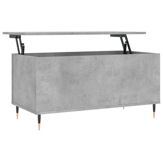 vidaXL Coffee Table Concrete Grey 90x44,5x45 cm Engineered Wood