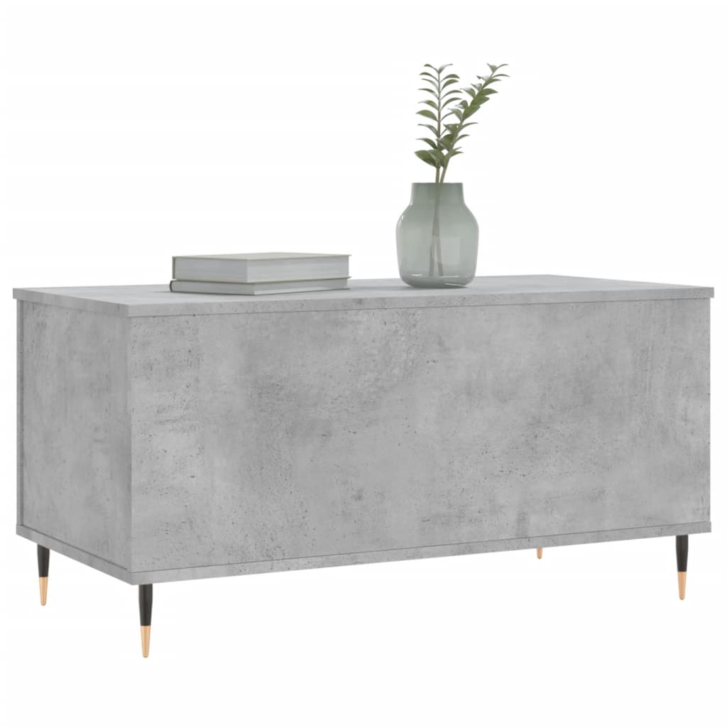 vidaXL Coffee Table Concrete Grey 90x44,5x45 cm Engineered Wood