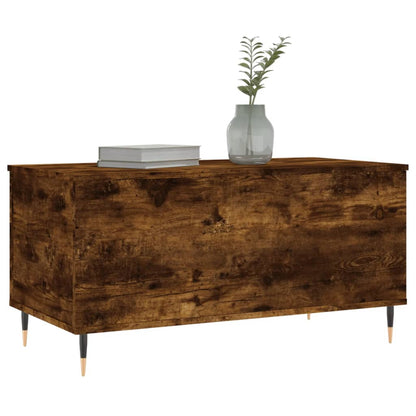 vidaXL Coffee Table Smoked Oak 90x44,5x45 cm Engineered Wood