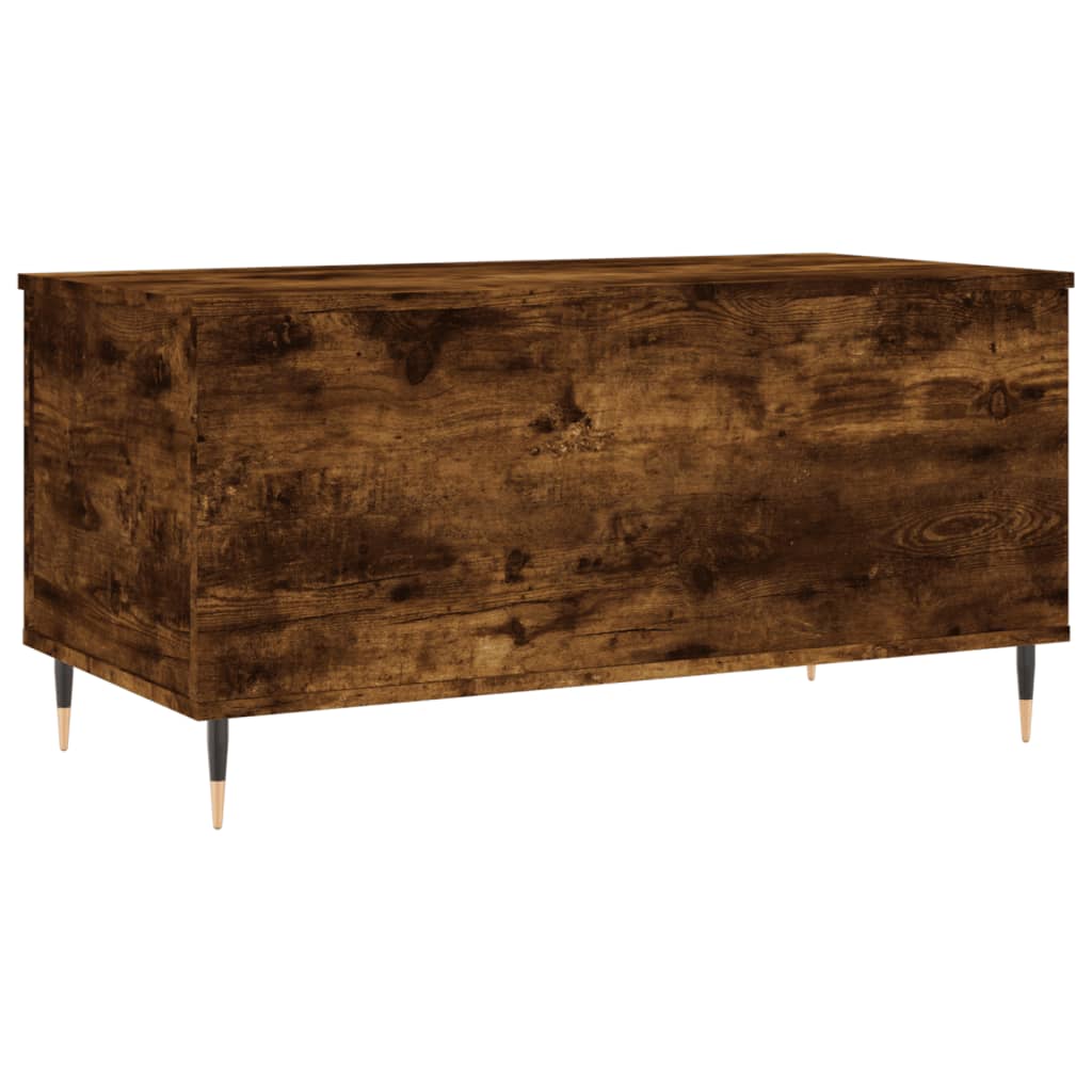 vidaXL Coffee Table Smoked Oak 90x44,5x45 cm Engineered Wood