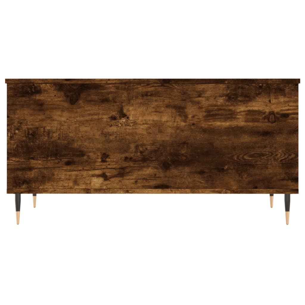 vidaXL Coffee Table Smoked Oak 90x44,5x45 cm Engineered Wood