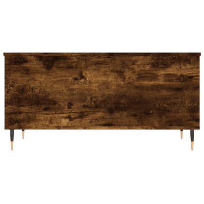 vidaXL Coffee Table Smoked Oak 90x44,5x45 cm Engineered Wood