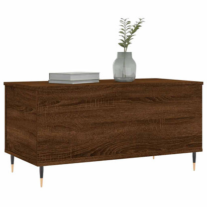 vidaXL Coffee Table Brown Oak 90x44,5x45 cm Engineered Wood