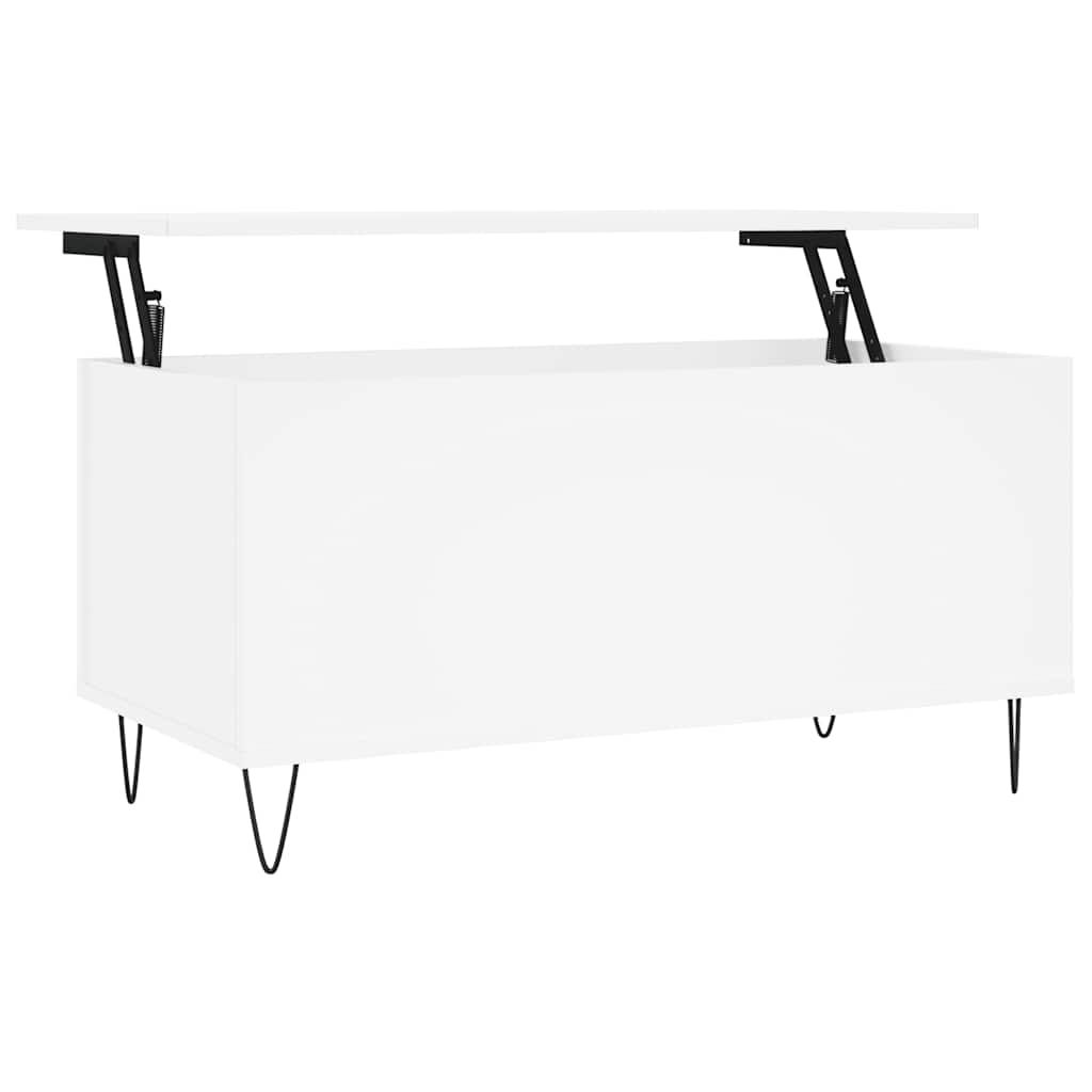 vidaXL Coffee Table White 90x44.5x45 cm Engineered Wood