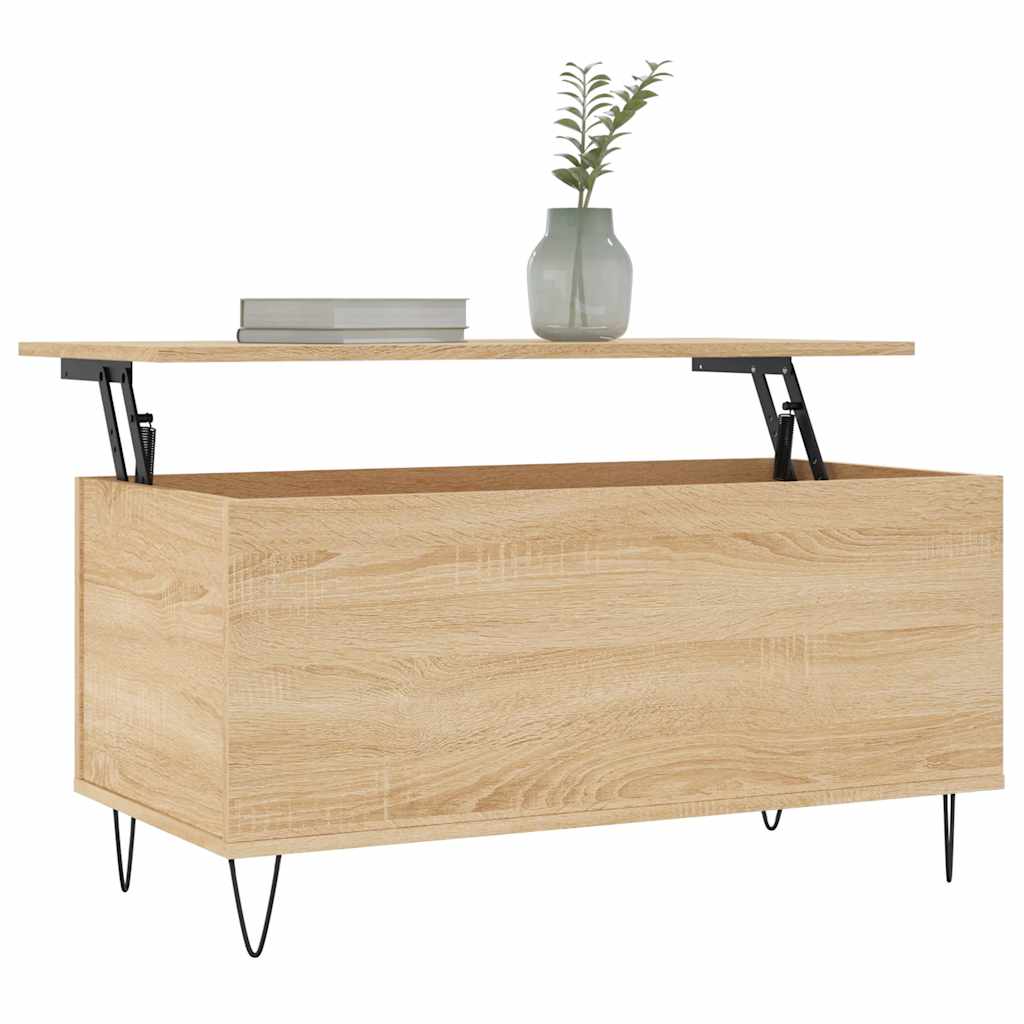 vidaXL Coffee Table Sonoma Oak 90x44,5x45 cm Engineered Wood