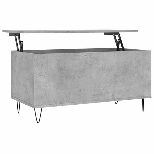 vidaXL Coffee Table Concrete Grey 90x44.5x45 cm Engineered Wood